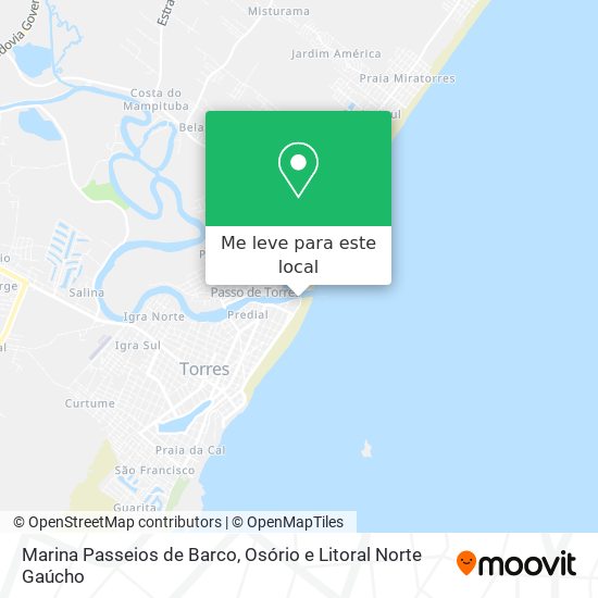 Marina Passeios de Barco mapa