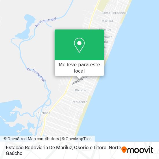 Estação Rodoviária De Mariluz mapa