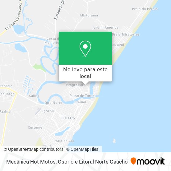 Mecânica Hot Motos mapa
