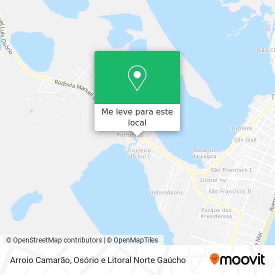 Arroio Camarão mapa