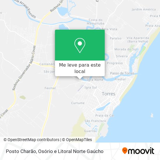 Posto Charão mapa