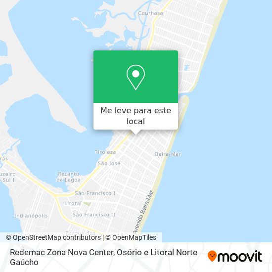 Redemac Zona Nova Center mapa