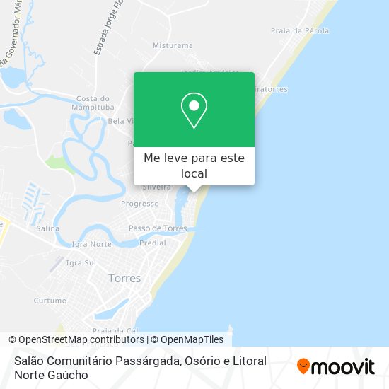 Salão Comunitário Passárgada mapa