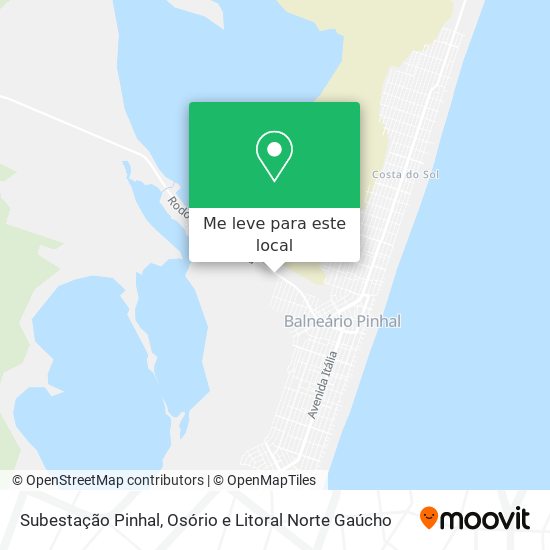 Subestação Pinhal mapa