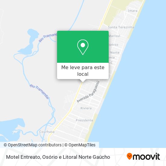 Motel Entreato mapa