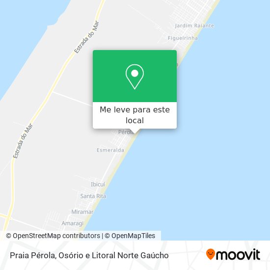 Praia Pérola mapa