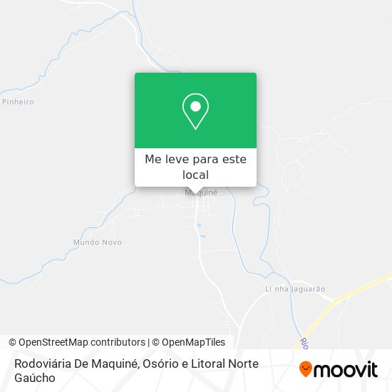 Rodoviária De Maquiné mapa