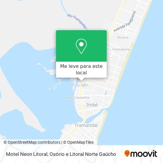 Motel Neon Litoral mapa