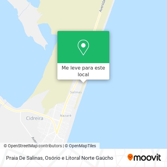 Praia De Salinas mapa