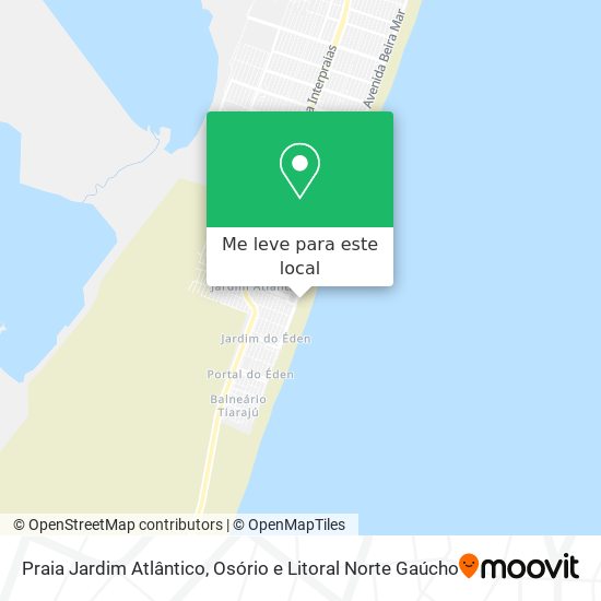 Praia Jardim Atlântico mapa