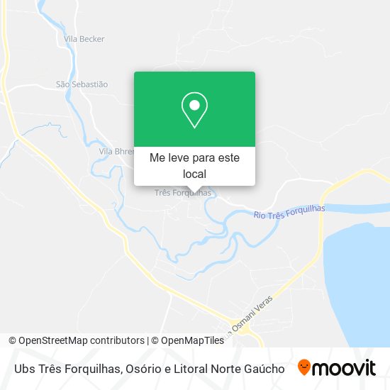 Ubs Três Forquilhas mapa