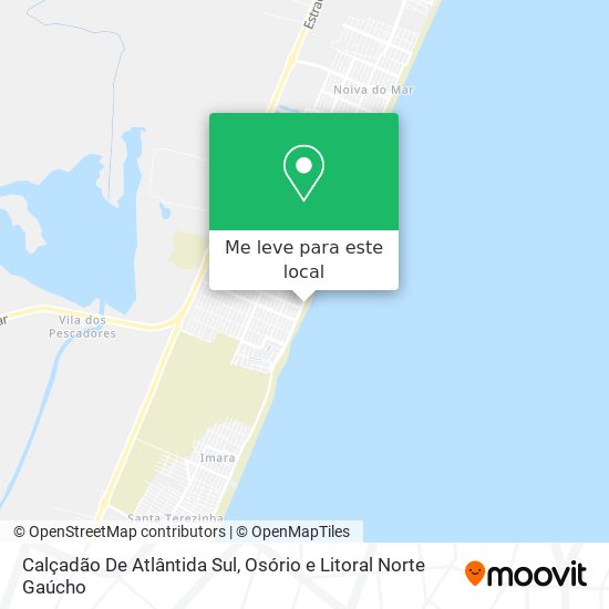 Calçadão De Atlântida Sul mapa