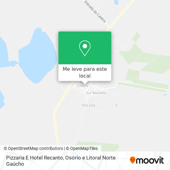 Pizzaria E Hotel Recanto mapa