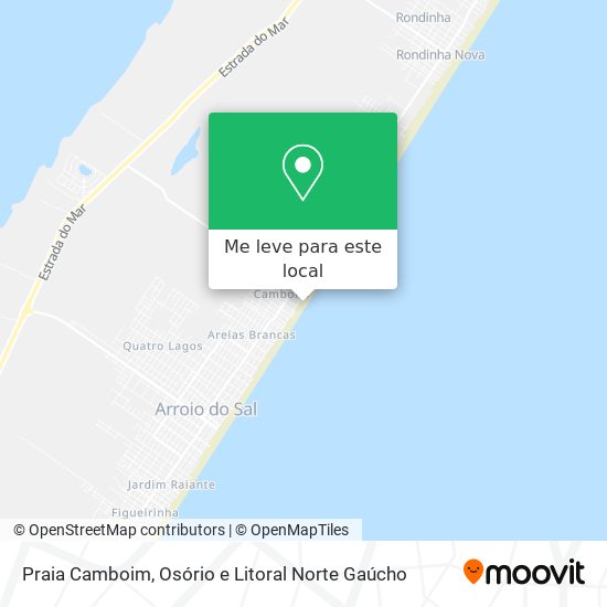Praia Camboim mapa