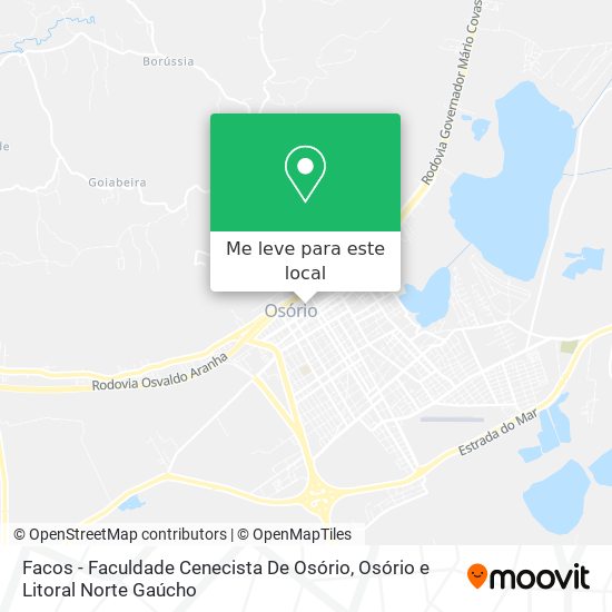 Facos - Faculdade Cenecista De Osório mapa