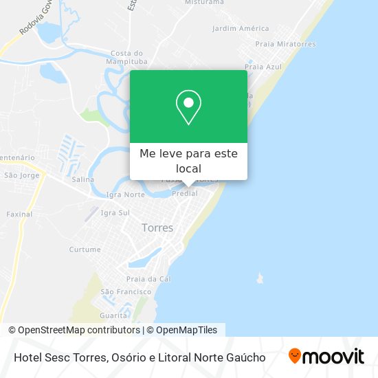 Hotel Sesc Torres mapa