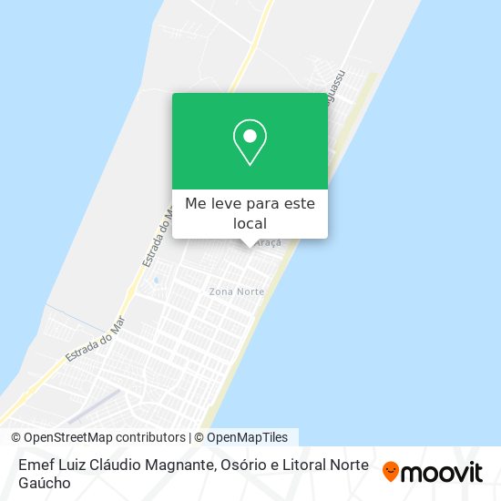 Emef Luiz Cláudio Magnante mapa