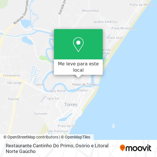 Restaurante Cantinho Do Primo mapa