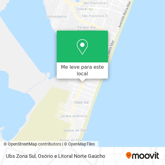 Ubs Zona Sul mapa