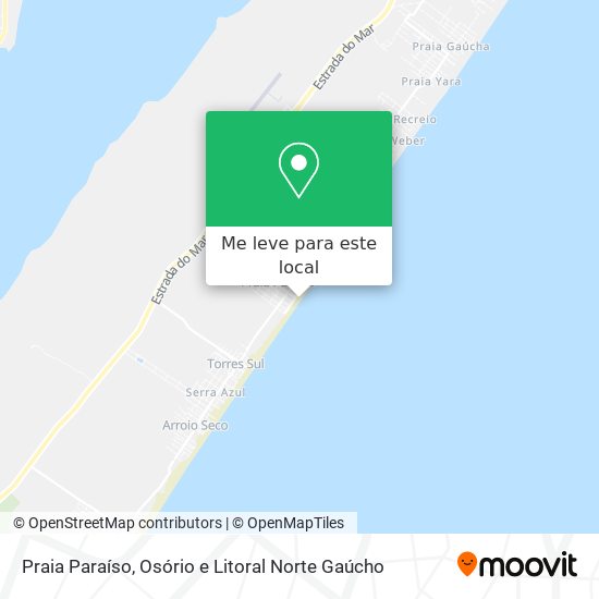 Praia Paraíso mapa