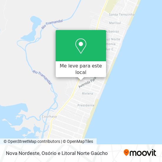 Nova Nordeste mapa