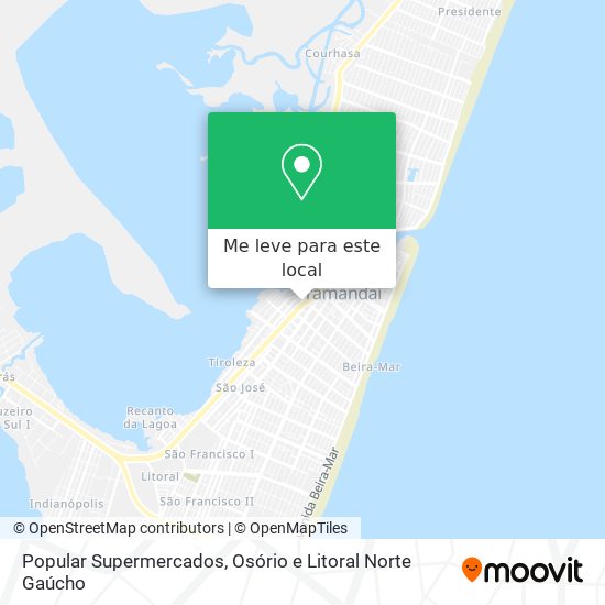 Popular Supermercados mapa