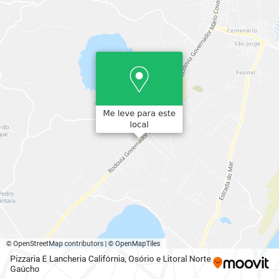 Pizzaria E Lancheria Califórnia mapa