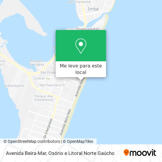 Avenida Beira-Mar mapa