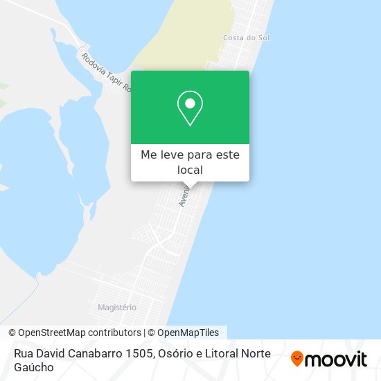 Rua David Canabarro 1505 mapa
