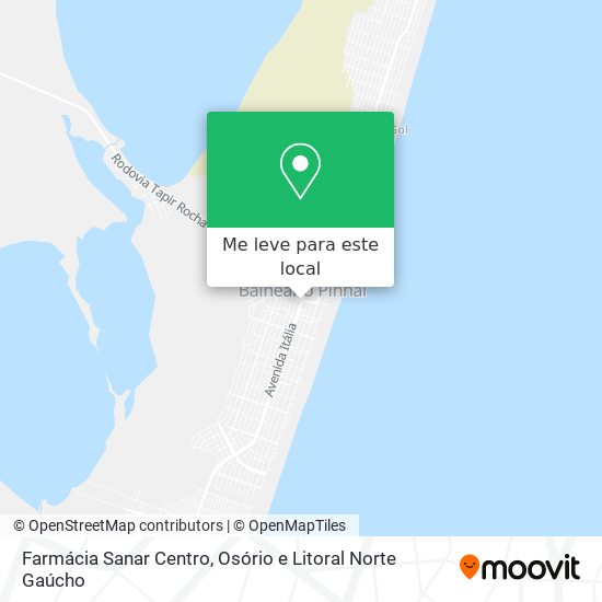 Farmácia Sanar Centro mapa