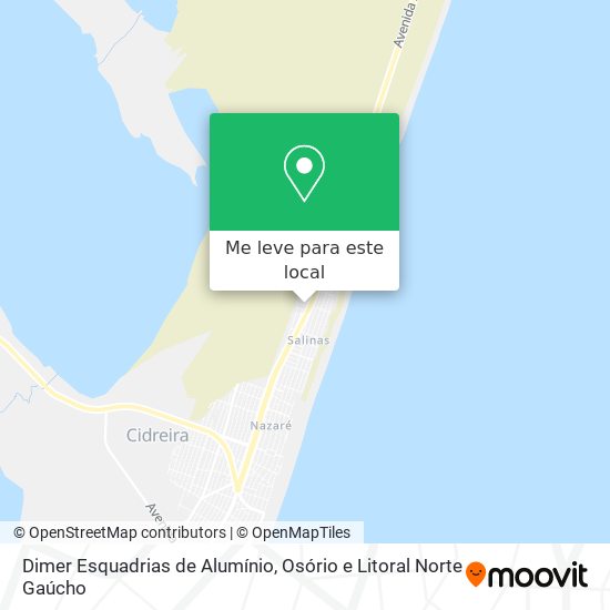Dimer Esquadrias de Alumínio mapa
