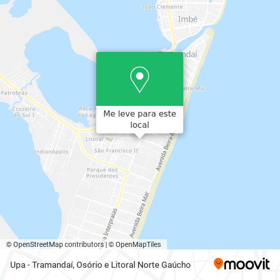 Upa - Tramandaí mapa