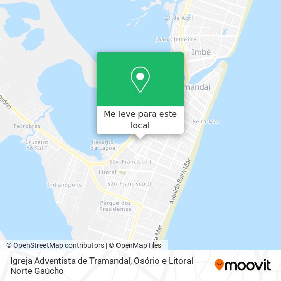 Igreja Adventista de Tramandaí mapa