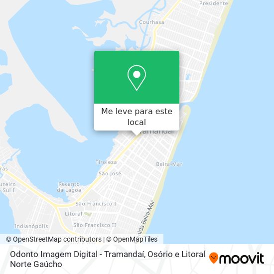 Odonto Imagem Digital - Tramandaí mapa