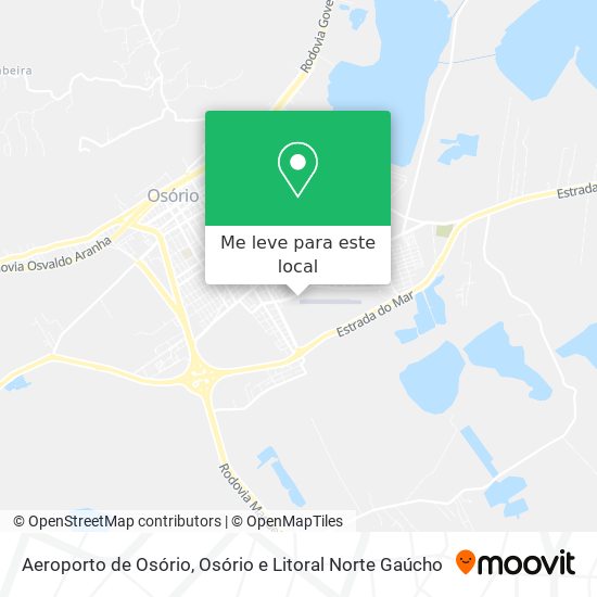 Aeroporto de Osório mapa