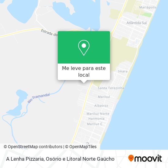 A Lenha Pizzaria mapa