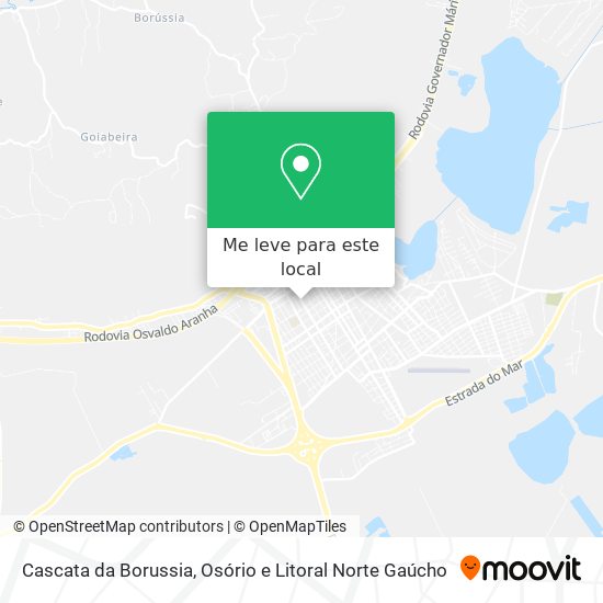 Cascata da Borussia mapa
