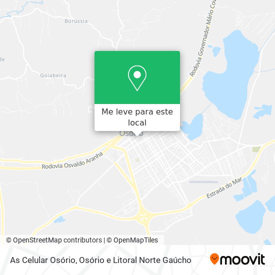 As Celular Osório mapa