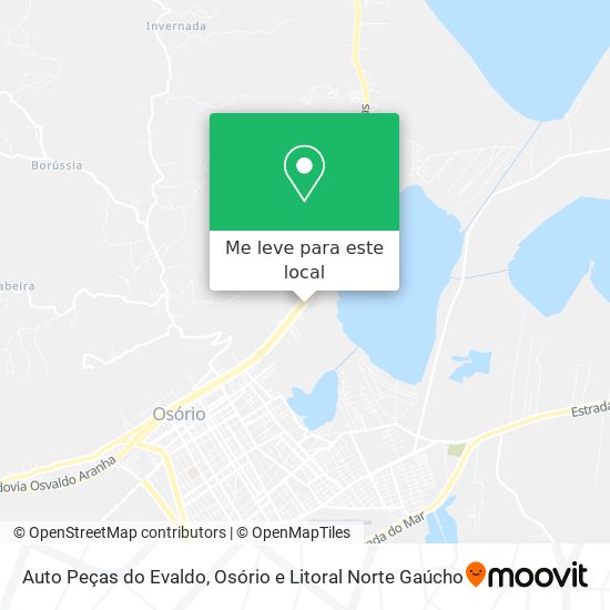 Auto Peças do Evaldo mapa