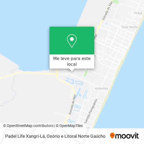 Padel Life Xangri-Lá mapa