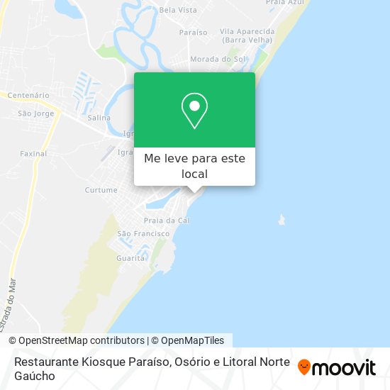 Restaurante Kiosque Paraíso mapa