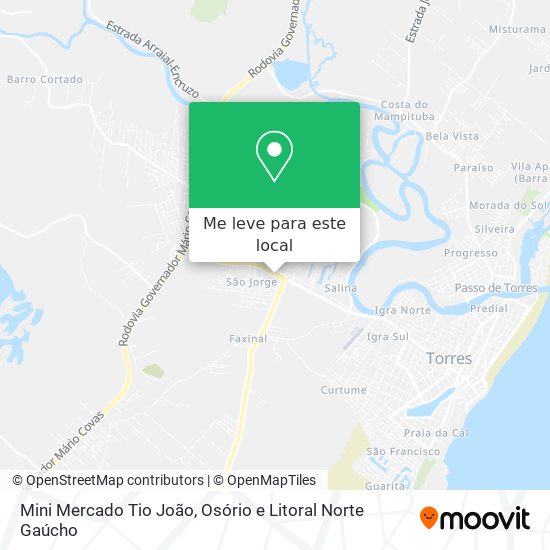 Mini Mercado Tio João mapa