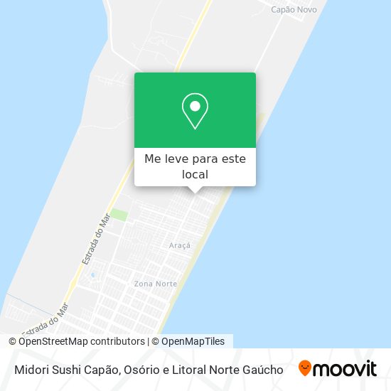 Midori Sushi Capão mapa