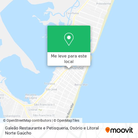 Galeão Restaurante e Petisqueria mapa