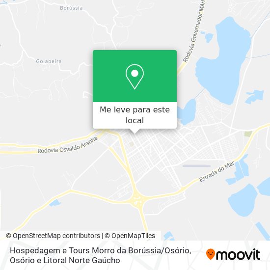 Hospedagem e Tours Morro da Borússia / Osório mapa