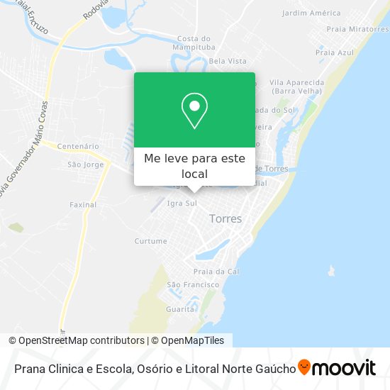 Prana Clinica e Escola mapa