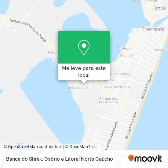Banca do Shrek mapa