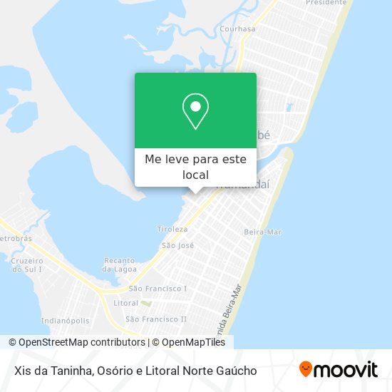 Xis da Taninha mapa