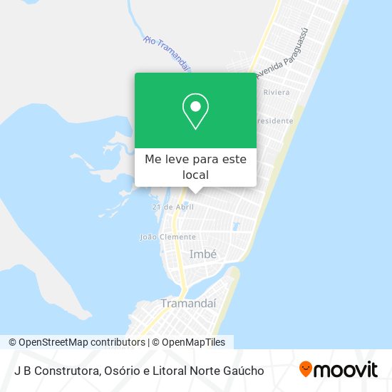 J B Construtora mapa