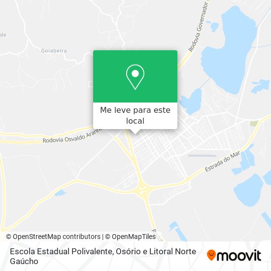 Escola Estadual Polivalente mapa